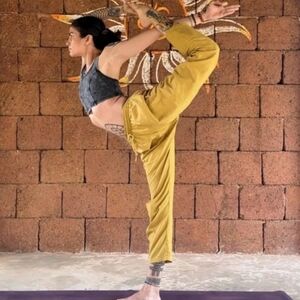 Mustard Yellow Women's 100% Organic Yoga Pants